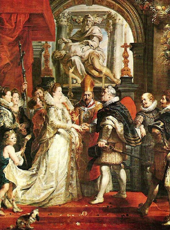 Peter Paul Rubens the proxy marriage of marie de medicis oil painting image